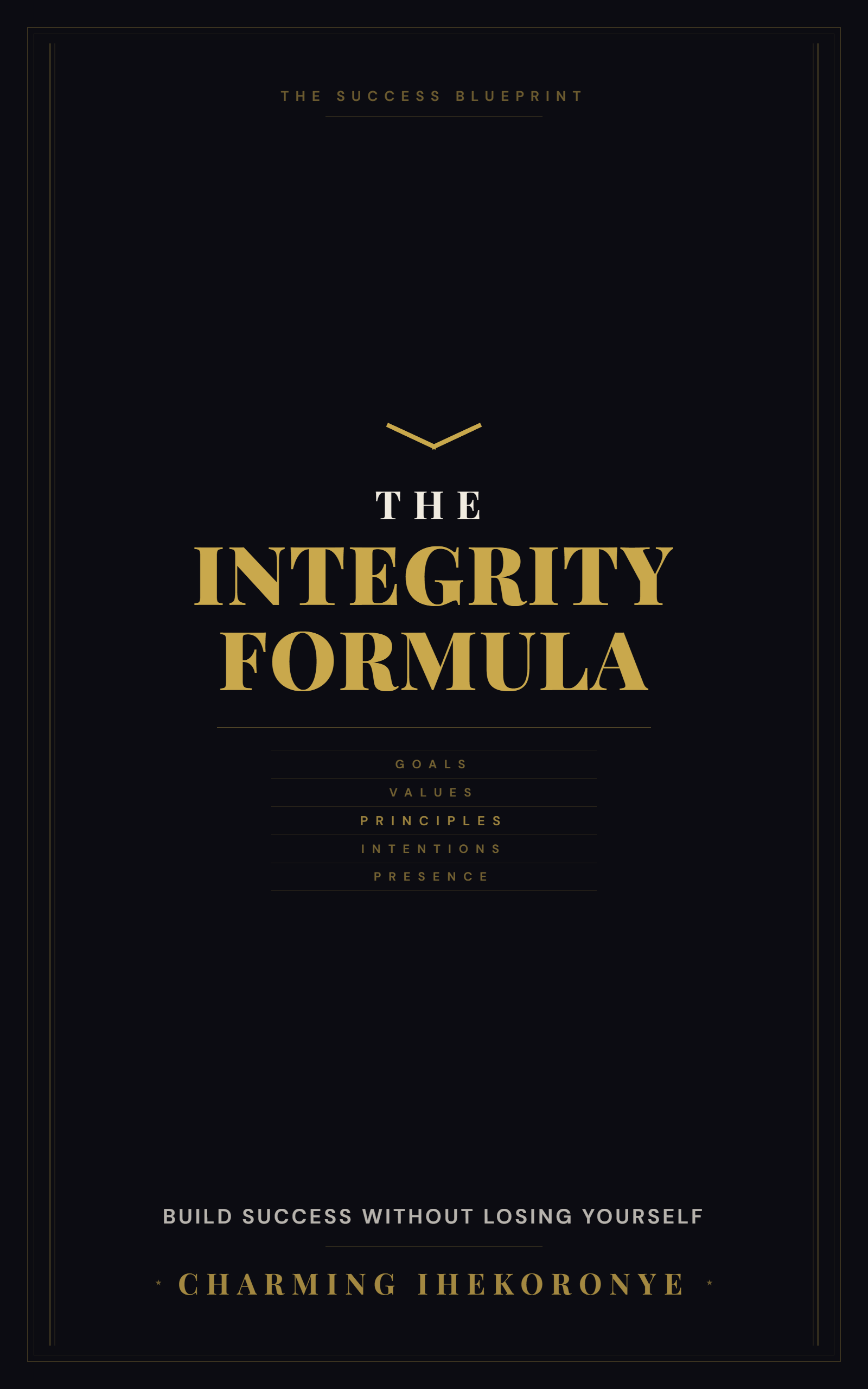 The Integrity Formula book cover
